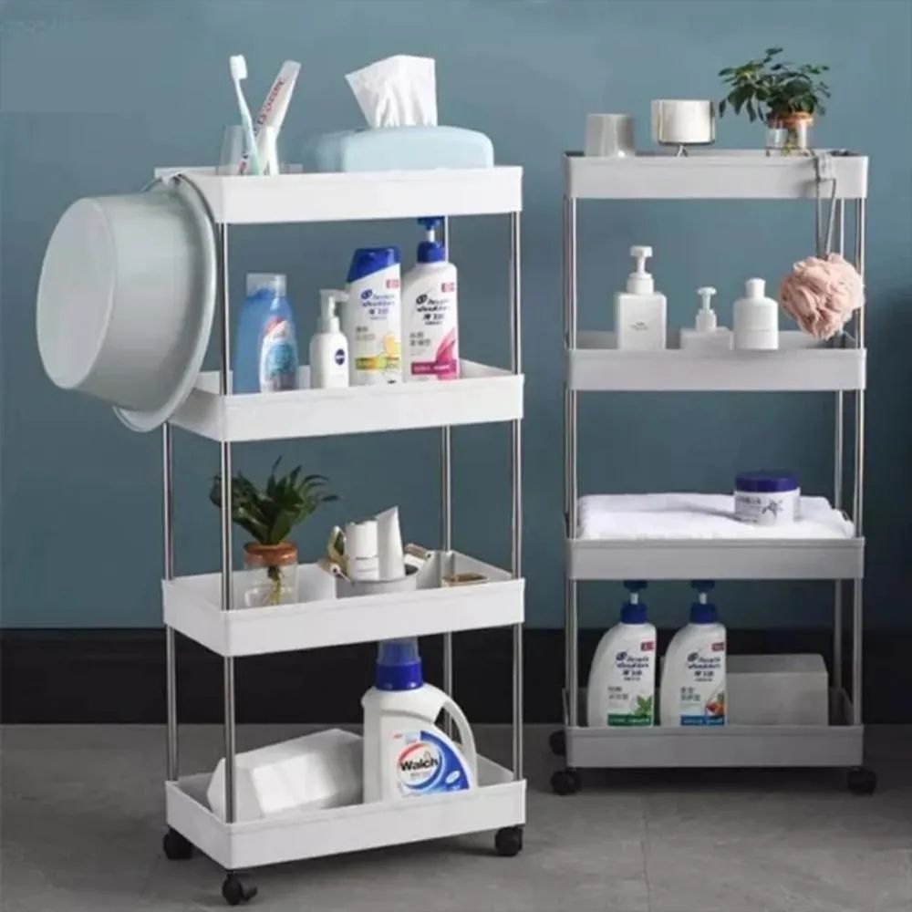 Estante carrito multiusos de 4 niveles